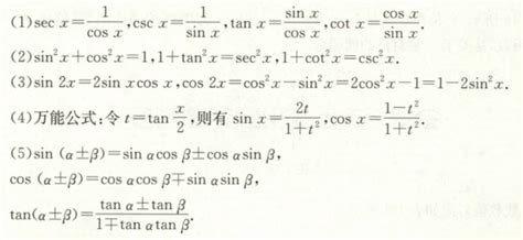 正玄余玄|三角函数公式